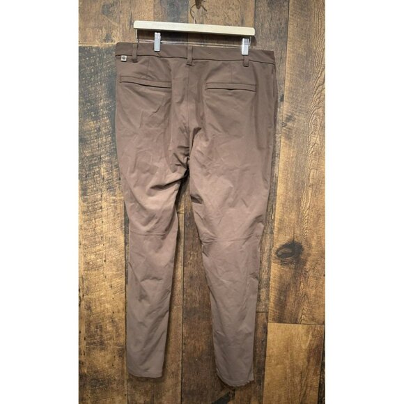 Lululemon Commission Classic-Fit Pant Warpstreme Dark Mocha 38x33 EUC - Picture 3 of 6
